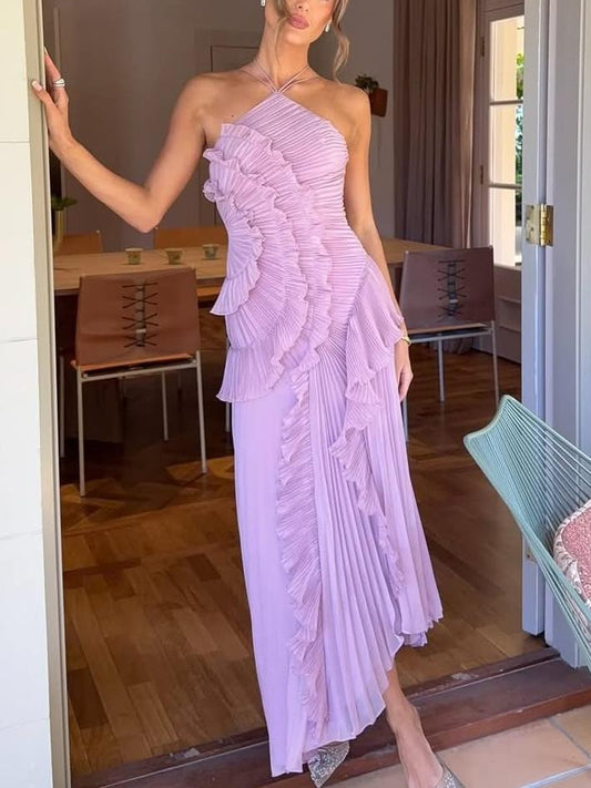Ozean-Wirbel-Maxikleid