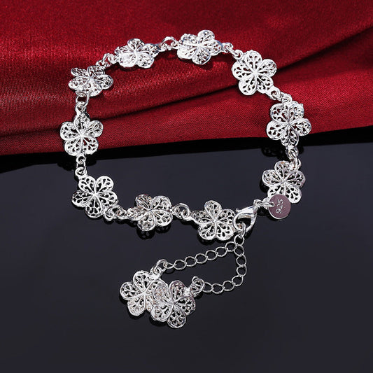 Filigranes Silberarmband | Mit einzigartigen Gliedern