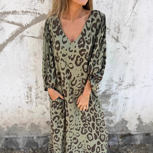 Kleid mit Leopardenmuster
