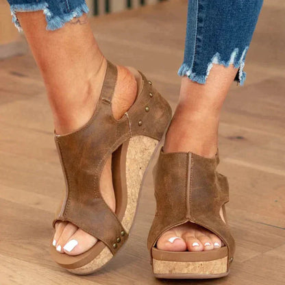 Maeve® | Elegante und bequeme Sandalen mit Keilabsatz