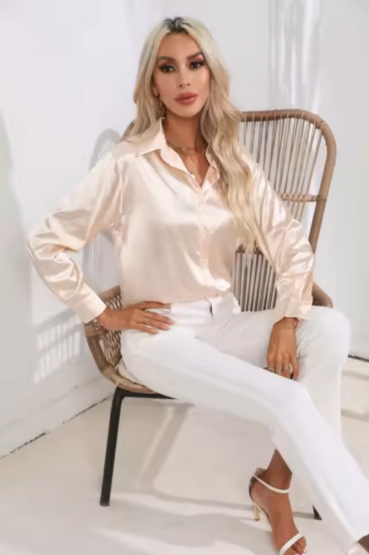 Eline | Luxus-Bluse mit langen Ärmeln