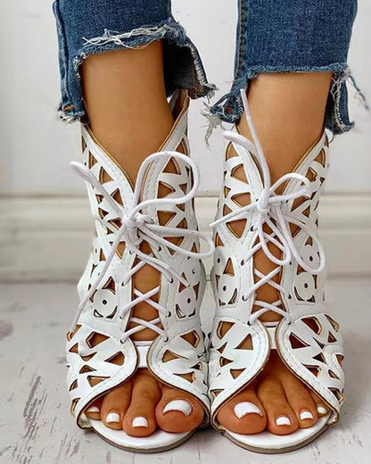 Lässige flache orthopädische Sandalen mit Blumenmuster - Zavala