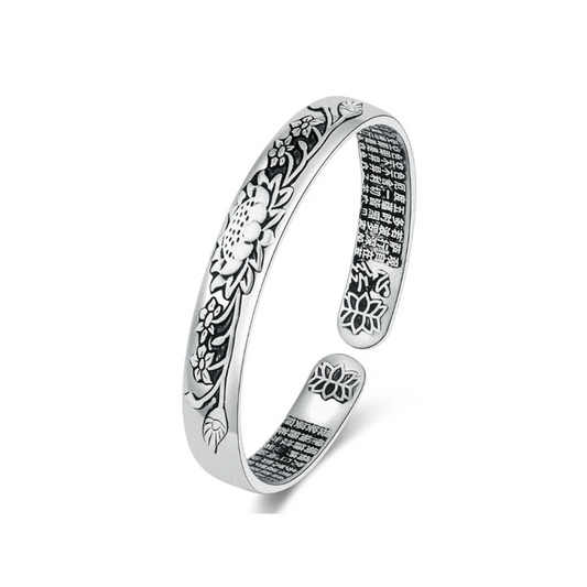 Silber Serenity Lotus Armband