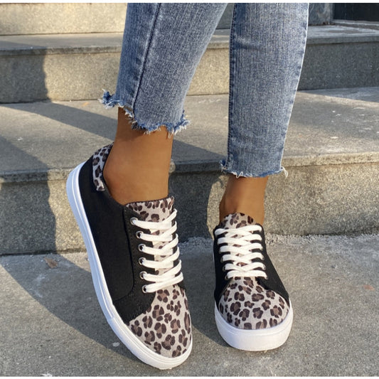 Damen Flats Casual Walking Turnschuhe