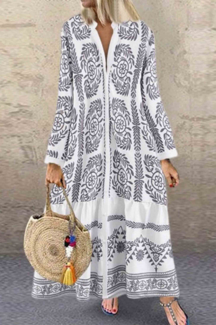 Rollkragenkleid mit Aufdruck