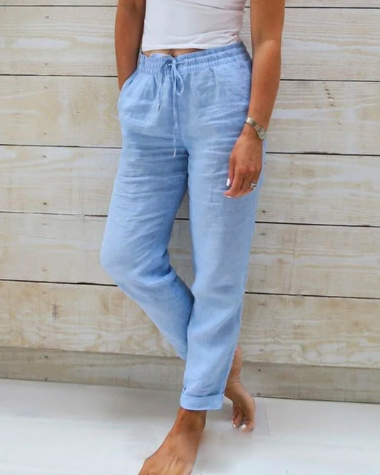 Lena | Lässige Leinenhosen | Leicht & Stylisch | Relaxed Fit