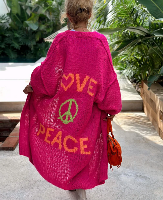 Ariana - Cosy Peace and Love Strickjacke für Frauen