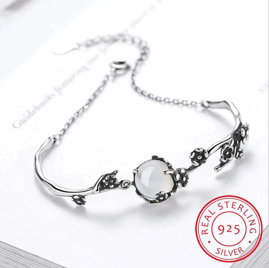 Silbernes Moonlight Steinarmband | Perfektes Armband für jede Gelegenheit!