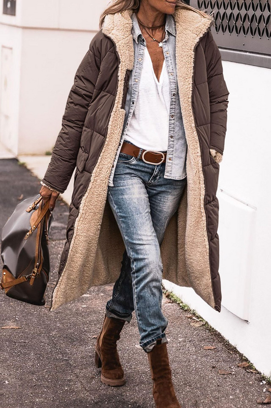 Tinslee - warme Steppjacke mit Kapuze