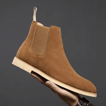 Novexa™ | Elegante Olive Chelsea Ankle Boots