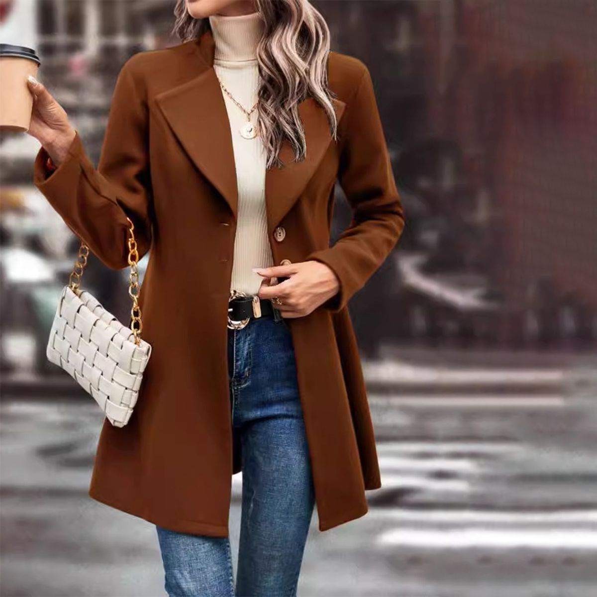 Bequeme Jacke mit langen Ärmeln