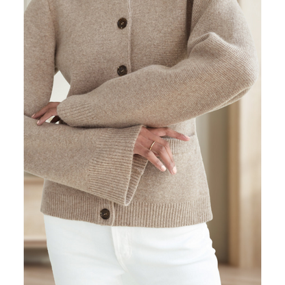 Elegante informelle warme Strickjacke für Frauen