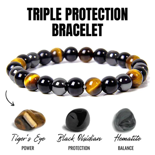 Triple Protection Beaded Bracelet | Tough mit Bedeutung