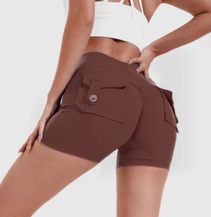 Shorts mit hoher Taille
