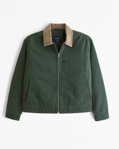 Kurze Arbeitsjacke mit Reißverschluss
