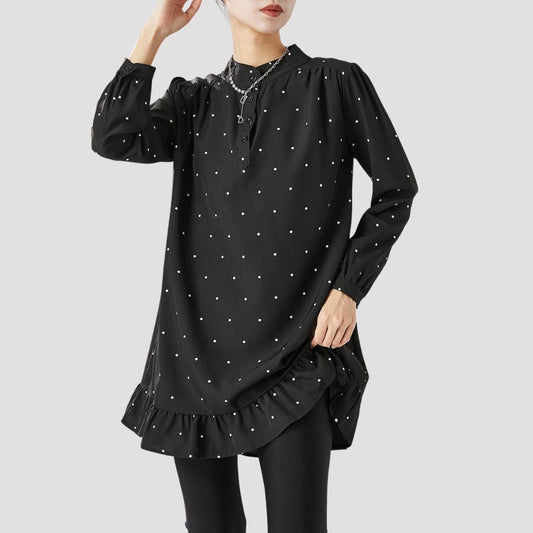 Tere - Elegante Bluse mit Punkten