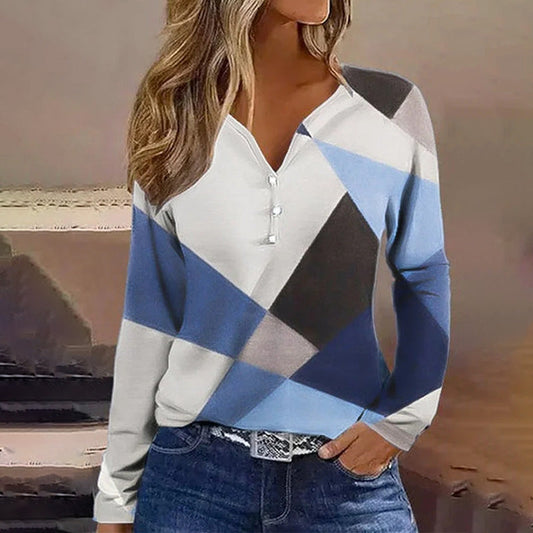 CECILIA | Stylische Bluse mit Farbblöcken