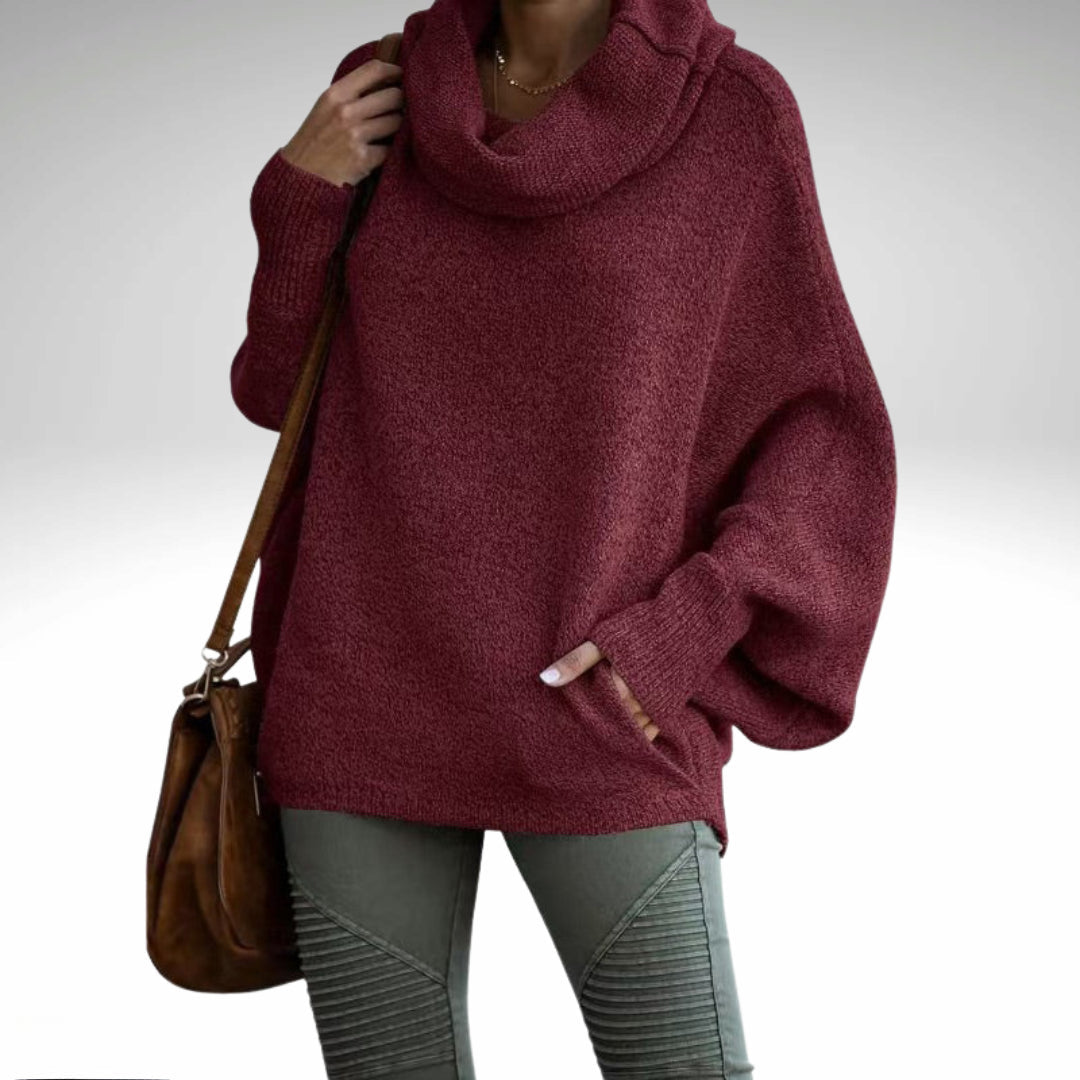 Evelyn - Oversize-Rollkragenpullover Warm für Frauen
