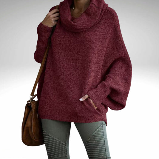 Evelyn - Oversize-Rollkragenpullover Warm für Frauen
