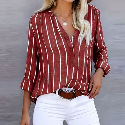 Jantien - Trendige gestreifte Bluse für Frauen