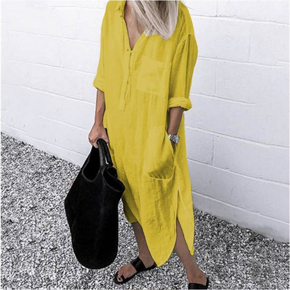 Anne | Stilvolles langes Sommerkleid