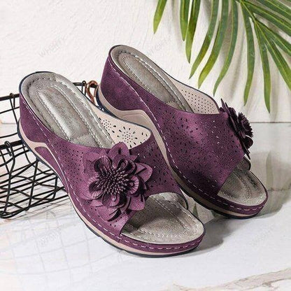 Renata® | Orthopädische Sandalen aus weichem Leder mit Fußgewölbestütze