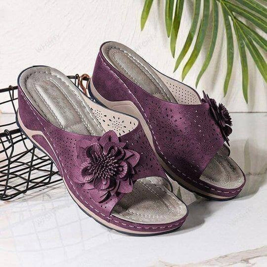 Renata® | Orthopädische Sandalen aus weichem Leder mit Fußgewölbestütze