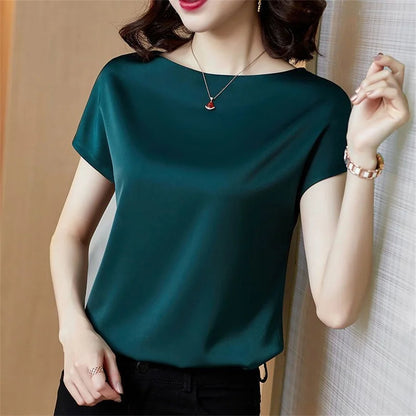Vardi Dante™ Ivy Top | Satin & Stilvoll