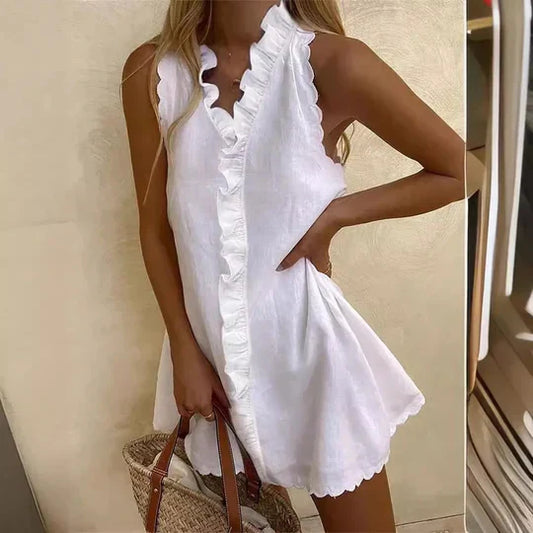 Charlotte - Freizeitkleid aus Baumwolle und Leinen