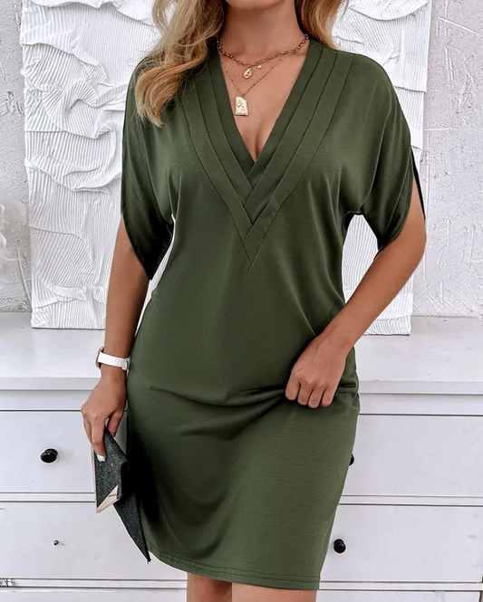 Jeanne™ | Elegantes Kleid mit V-Ausschnitt