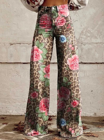 Schicke Hose mit Druck für Damen