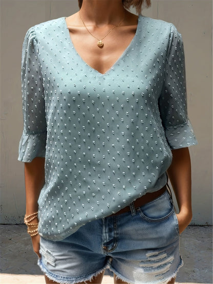 Faye - Lockere Chiffonbluse