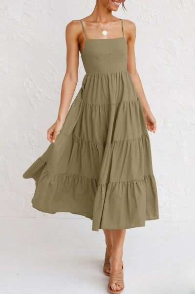 A-Linien-Kleid mit Trägern