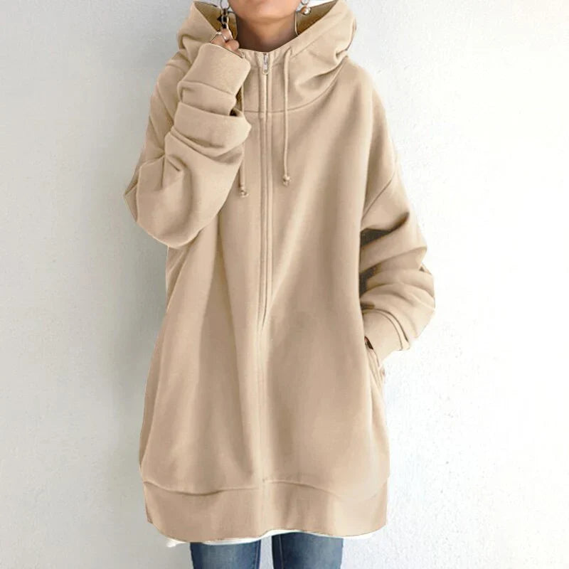 Winnie - Kuscheliger Long Hoodie für Frauen