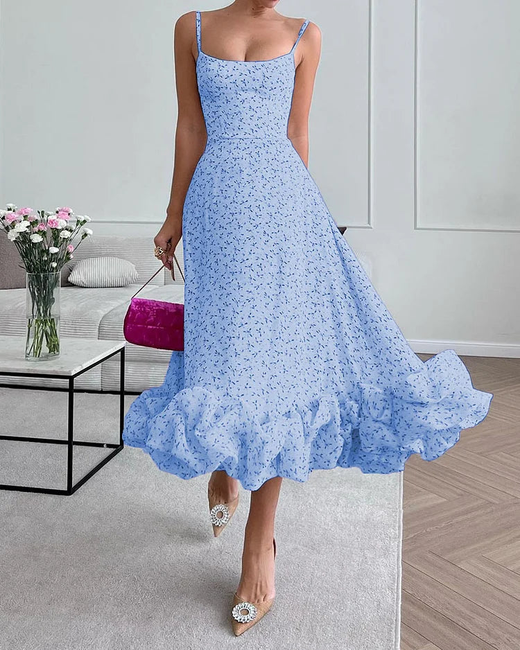 Stilvolles trägerloses Kleid mit Print