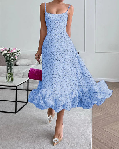 Stilvolles trägerloses Kleid mit Print