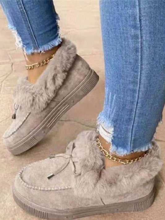 Legerer Frühjahrs-Schneestiefel für Frauen - Rutschfeste Plateausohle für optimalen Komfort