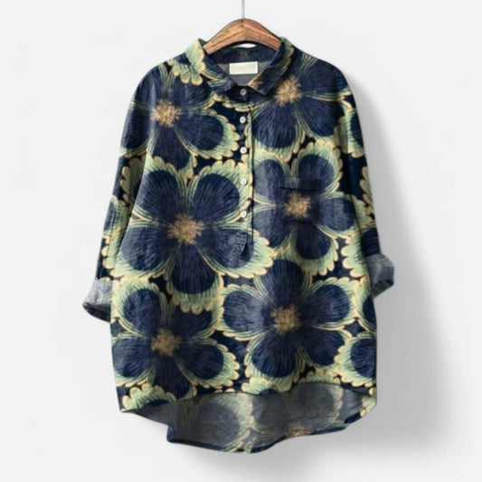 Vero™ | Elegante Blumenbluse mit einem Hauch von Anmut