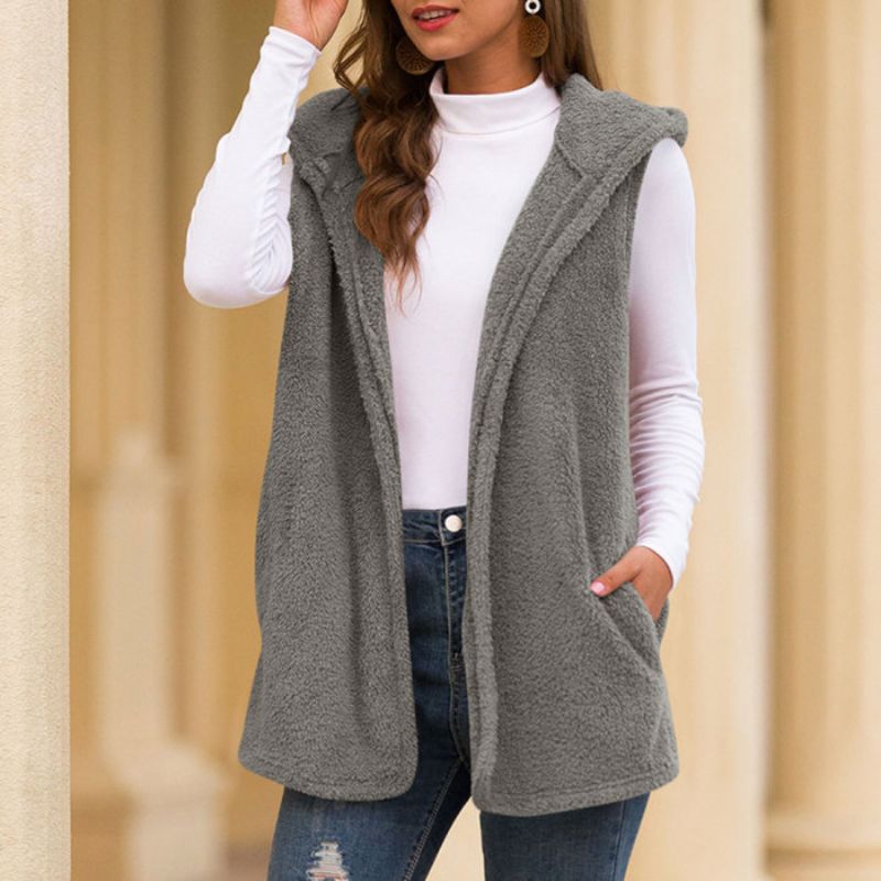 Ärmellose Fleecejacke