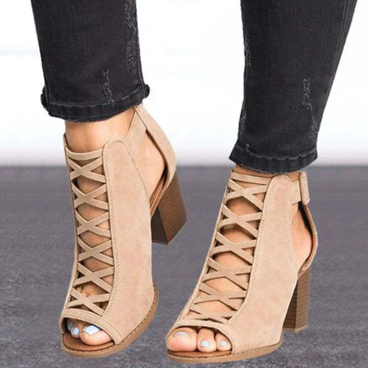 Damen Knöchelriemen High Heels