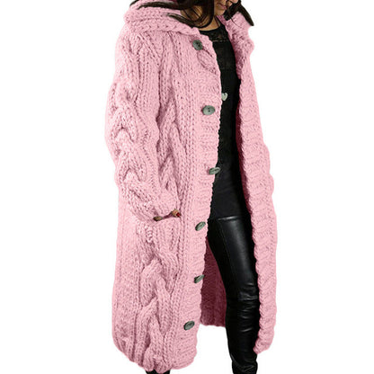 schicke lange Strickjacke für Frauen