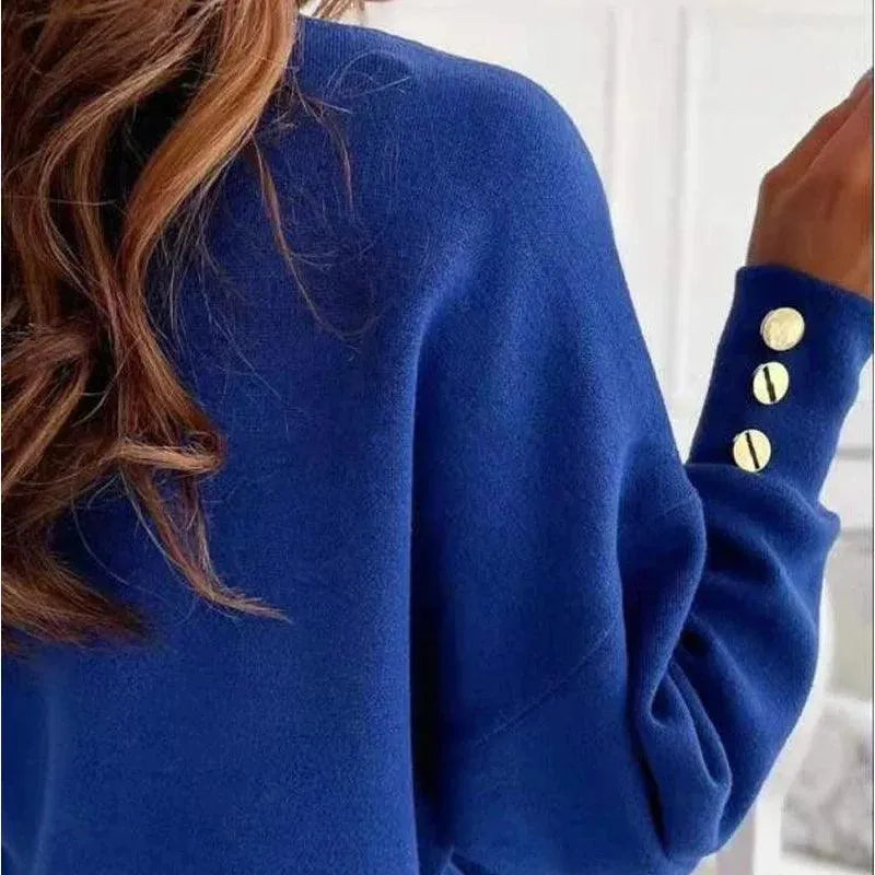 Modische Bluse mit V-Ausschnitt