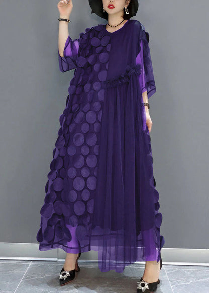 Brook - Netzkleid für Damen mit kurzen Ärmeln und spitzem Ausschnitt