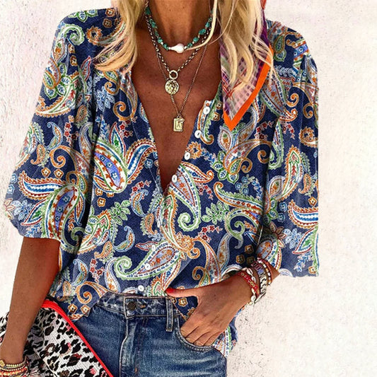 SAMANTHA | Ethnische Vintage-Bluse
