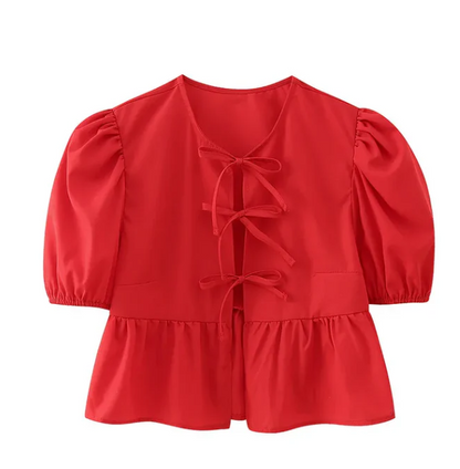 Popeline-Bluse