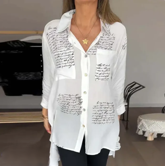 Helena - Elegante und bequeme Knopfbluse