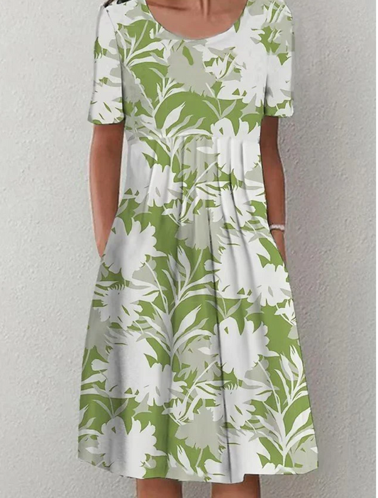 Cecelia - Locker sitzendes geblümtes Kleid