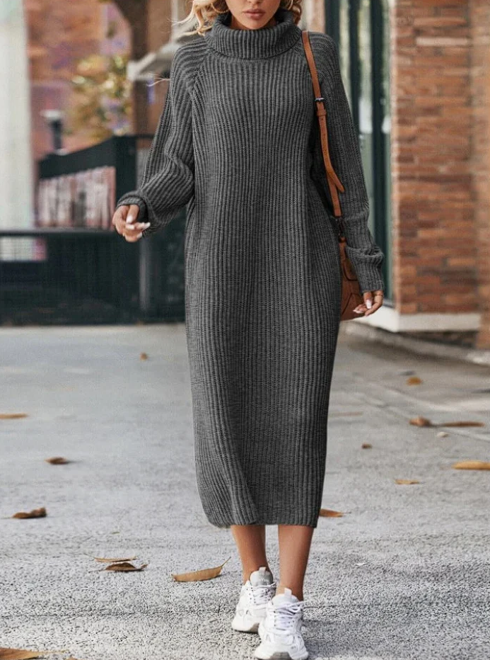 Calyssa™ | Lässiges Strickkleid für den Winter