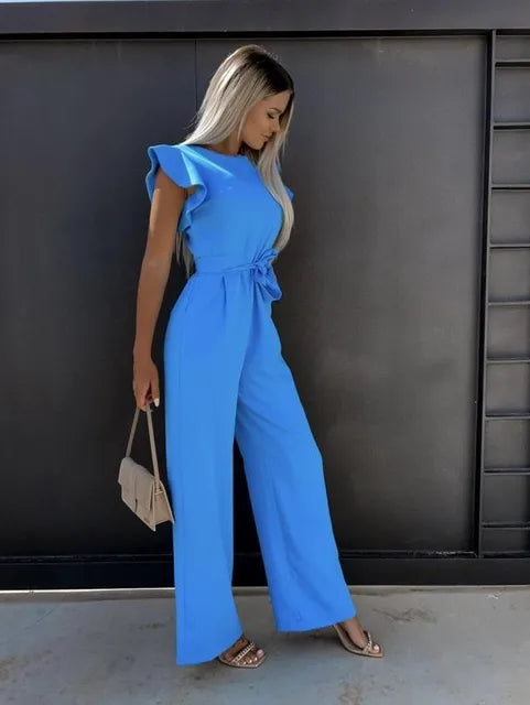 Fleur | Eleganter Jumpsuit mit weitem Bein