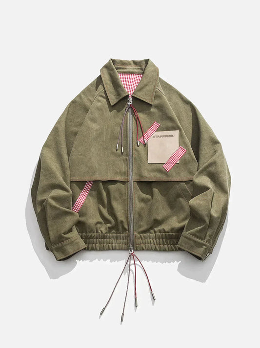 Dear - Retro-Kordelzugjacke im Vintage-Stil